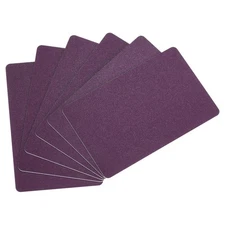 40 Pack 30 Mil Graphic Quality Purple Blank PVC Card for ID Badge Printer