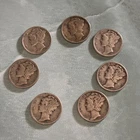 Mercury Silver Dimes Lot of 7