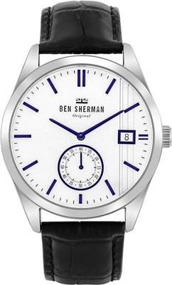 BEN SHERMAN WB039UB Uhr. Quarz, weiß. Herrenuhr.