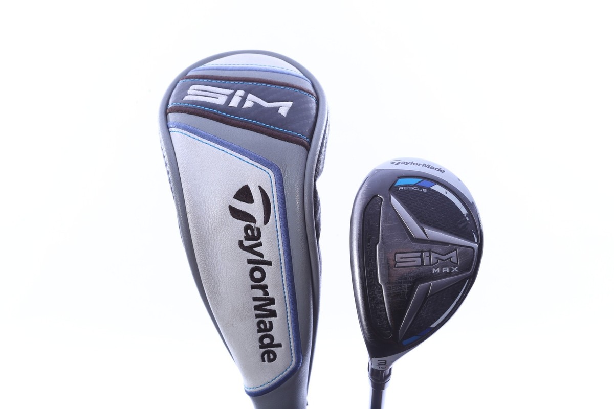 Left Handed TaylorMade SIM MAX 19* 3H Hybrid Stiff Flex Fujikura