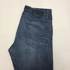 G-STAR Star Jeans Mens W34 L32 Straight Fit Regular Denim Blue