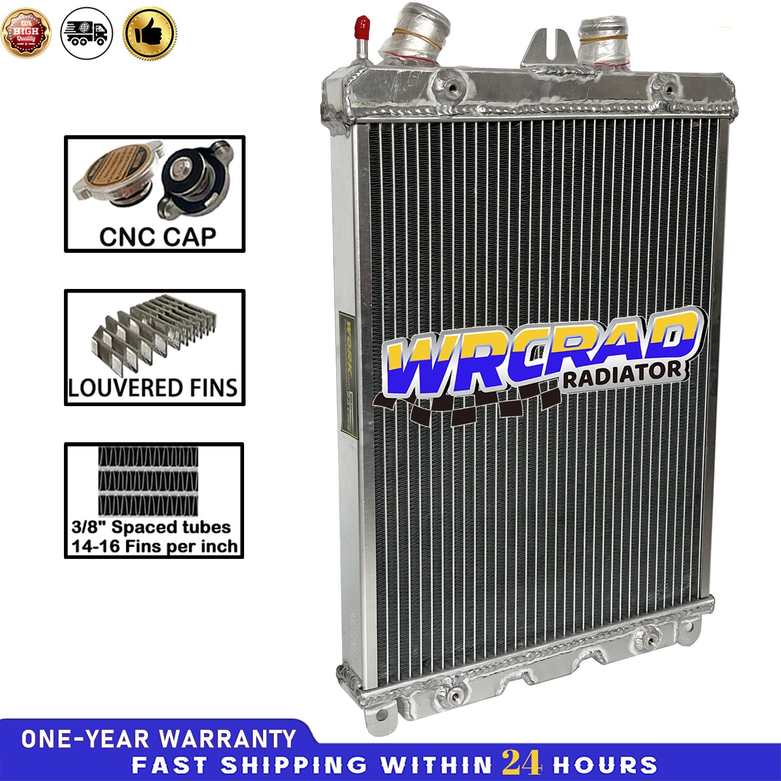 Left Aluminum Radiator Fit 2000-2006 Ferrari 360 3.6L W/O Sensor hole NO Sensor