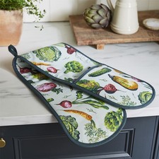 Image of Double Oven Glove Ulster Weavers Vegetable Medley 100% Cotton Multi