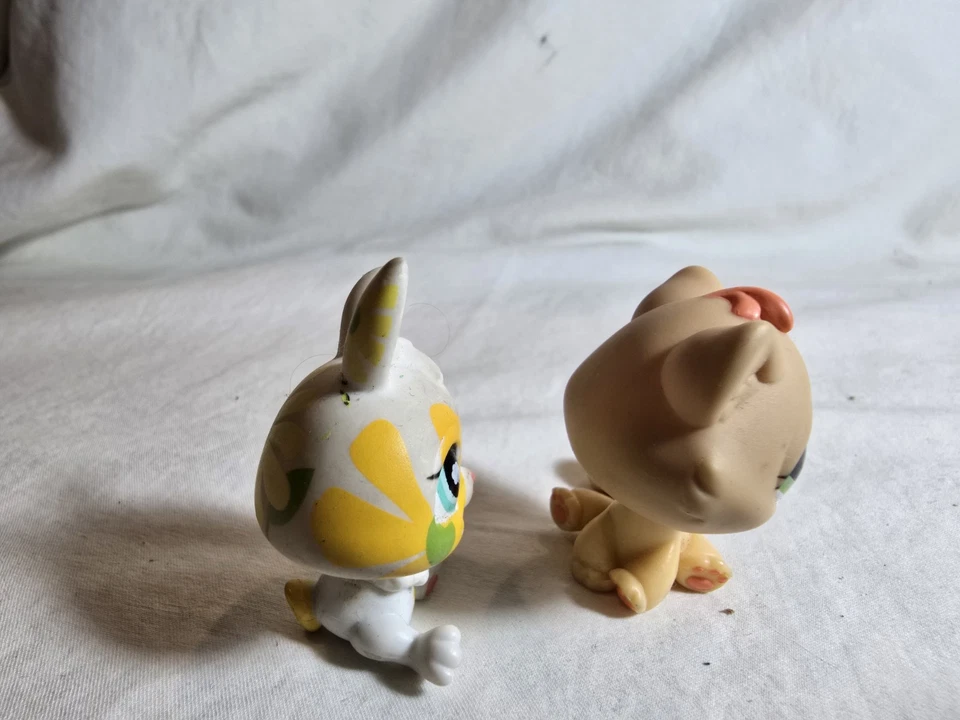 LITTLEST PET SHOP LPS AUTÉNTICO Flor Conejito Y Jengibre Gato Gatito Lote Juguete Foto 3 de 4