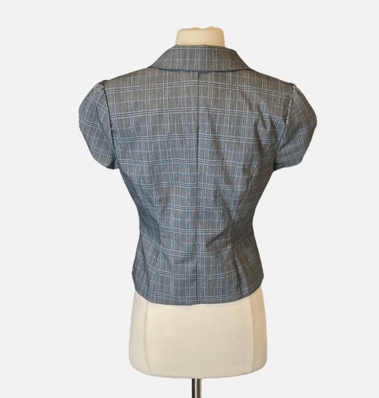 Chaleco Rampage Y2k Gris Mujer De Colección Officecore Vampiro Vixen Secretaria Baddie M Foto 3 de 4