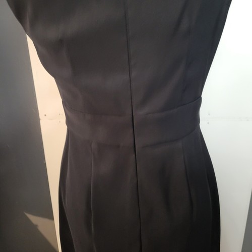 Connected Apparel Black Sleeveless Embellished Neckline Dress Size 6 - Picture 7 of 8