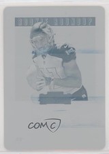 2017 Contenders Rookie Roundup Printing Plate Cyan 1/1 Jeremy McNichols Auto 7l6