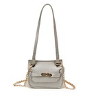 Simple Solid Color Shoulder Crossbody Bag With Chain Design For Daily Use