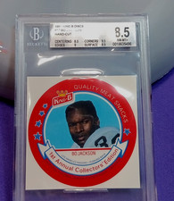 1989 1ST KING B DISC SQUARE PROOF BO JACKSON BLUE BACK ERROR  BGS 8.5 HIGHEST 1