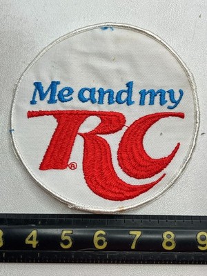 Vintage HUGE SIZE ME AND MY RC Royal Crown Cola Soda Pop Beverage Patch T171