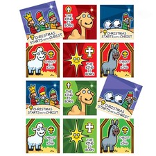 Christ in Christmas   Religious Holiday Stickers for Kids 96 Total  8211