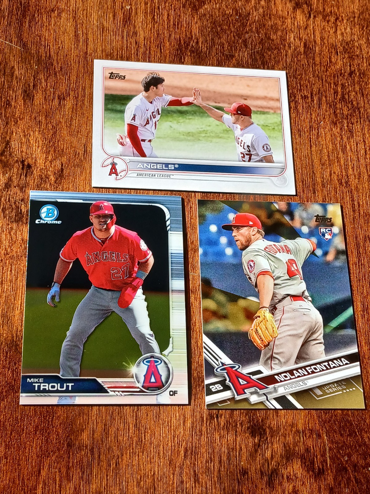 Ohtani Trout Pujols LOT x67 Bowman RC /50 Refractor Topps Chrome AUTO Angels MLB view 10