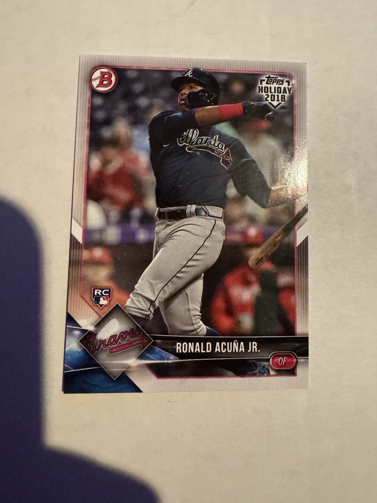 2018 Topps Holiday Bowman Ronald Acuna Jr #TH-RAJ Rookie Card RC Rare SP