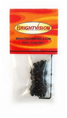 100 SHORT 1/8'' LENGTH Black 2-56 Hex-Drive Button Head Screws Rivets For Customs
