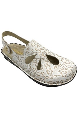 Alegria Women's Leather Adjustable Backstrap Clogs Linda Shabby Chic