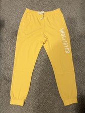 Hollister Yellow Tapered Cuffed Joggers | Women’s Large