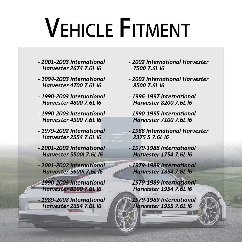 Termostato de refrigerante de motor para International Harvester 2654 7,6 L 1989-2002 Foto 3 de 4