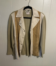 Damon Women s Vintage Leather Button Jacket L...
