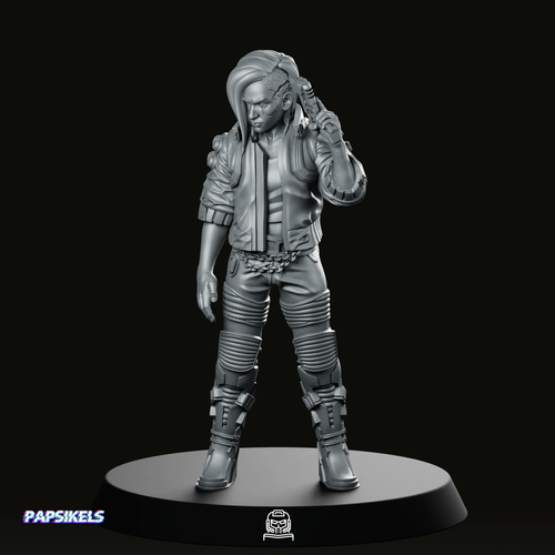 Cyberpunk Female V Mercenary Miniature RPG War Gaming - Picture 3 of 7
