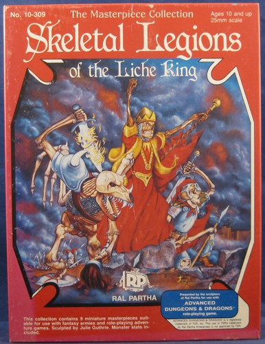 Skeletal Legions Box Set, Ral Partha 10-309, AD&D RPG 25mm Metal Miniatures