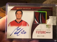 2010-11 SP Authentic Future Watch #249 Marcus Johansson RC AUTO PATCH /100 Wild