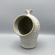 Studio Pottery Stoneware Salt Pig Pot National Trust Scotland Ribbed Speckled