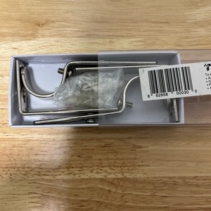 NoNo Bracket Company Curtain Rod Bracket Attachment Silver Clamp Mount