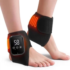 Ankle Massager for Pain Relief,Heating Pad for Ankle & Foot 2000mAh Rechargeable