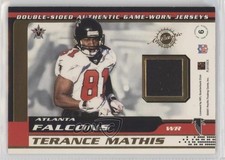 2001 Pacific Vanguard Double-Sided Jerseys Chris Chandler Terance Mathis #6 s1i