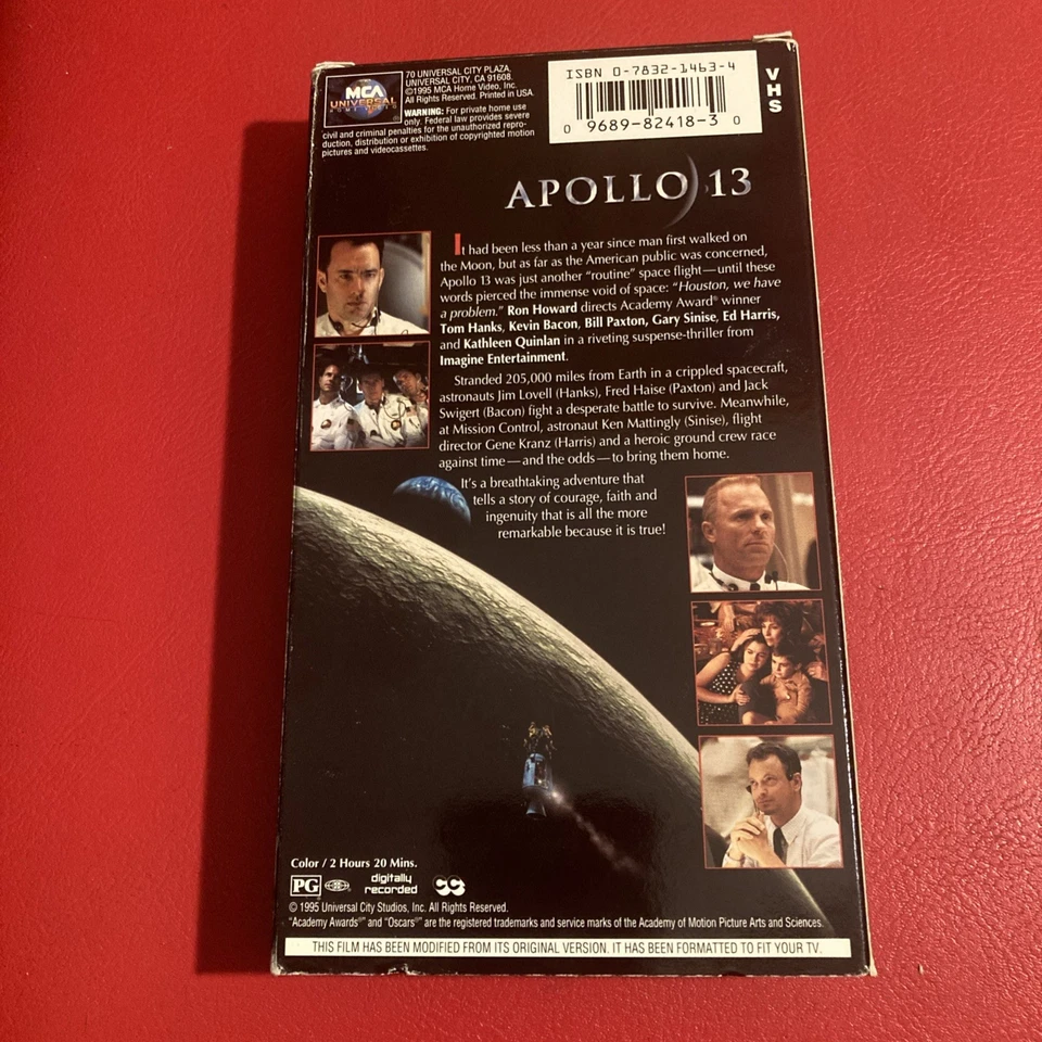 Apollo 13 (VHS, 1995) - Image 2 of 2