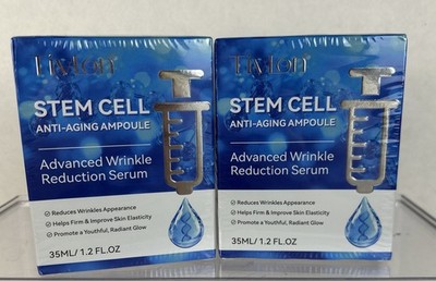 Tivlon Stem Cell Anti Aging Ampoule Wrinkle Reduction Serum 35ml 1.2oz Lot of 2