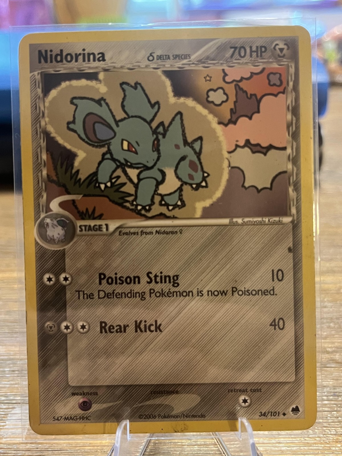 Pokemon TCG Nidorina 34/101 EX Delta Uncommon Moderately Played Card English
