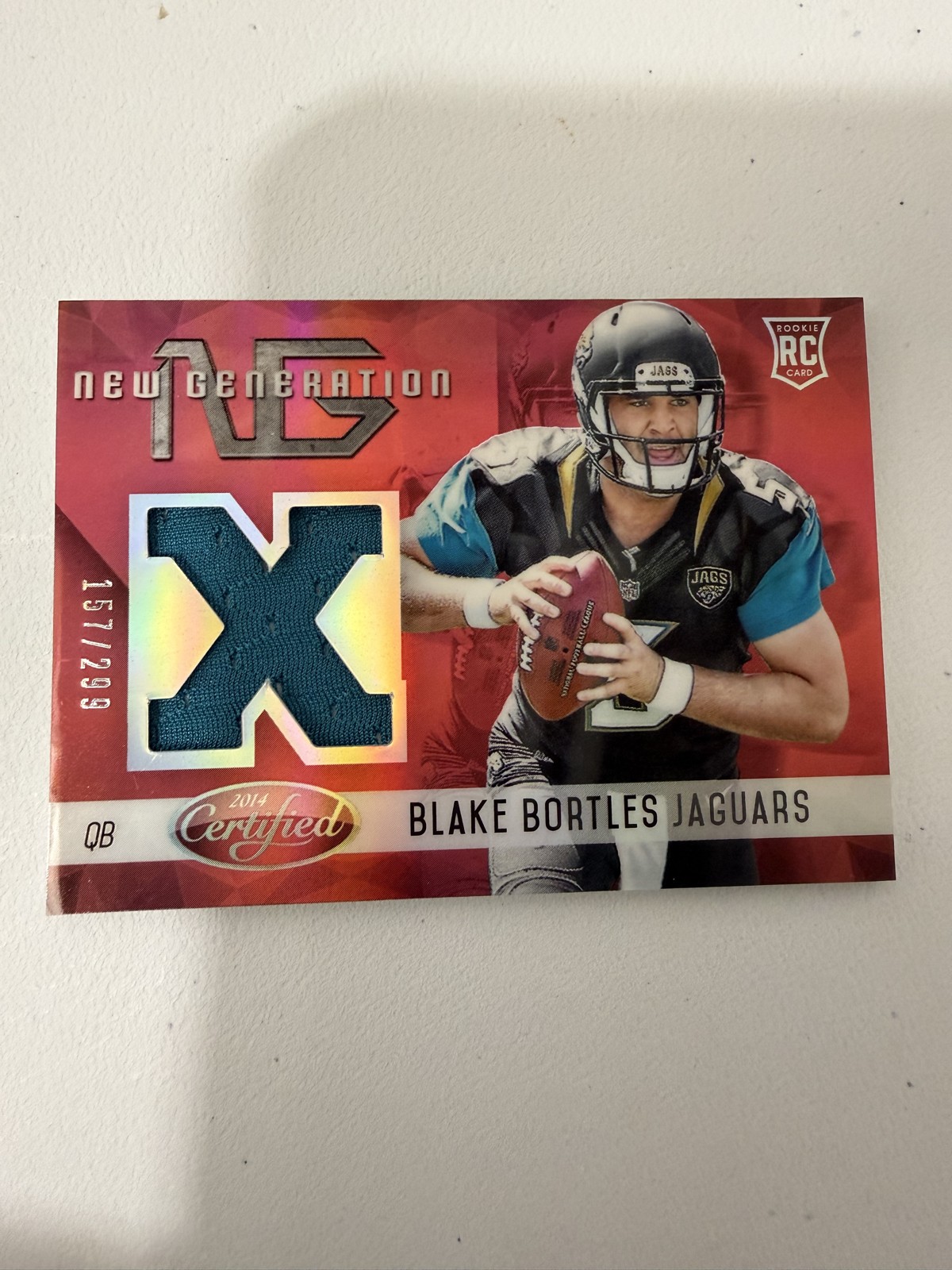 Blake Bortles Panini Certified New Generation #NGBB Mirror Materials