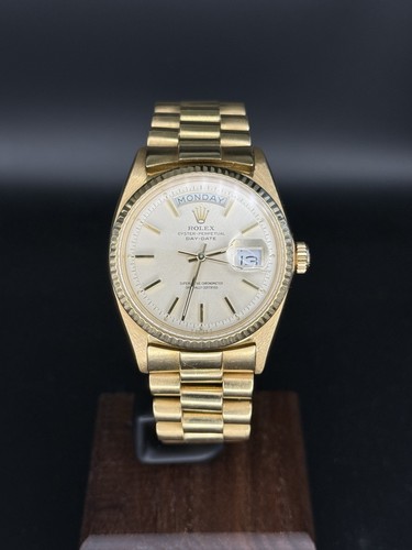 Rolex Day-Date 1803 Gold President Bracelet with Gold Bezel BO...