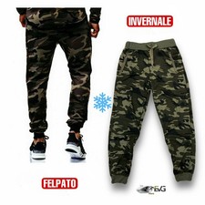 PANTALONE MILITARE UOMO MIMETICO TUTA SPORT CACCIA SLIM FIT ELASTICO INVERNALE