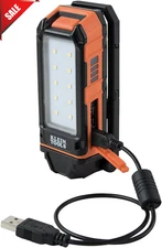Klein Tools 56403 LED Light Rechargeable Flashlight Worklight Kickstand Hook