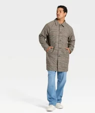 Goodfellow Brown Overcoat Car Coat