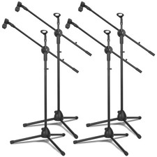 2 Pcs Microphone Stand Boom Bulk, Adjustable Height Tripod Mic Stand with Dua...