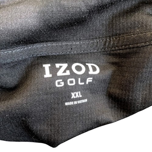 IZOD Golf Full Zip Jacke XXL schwarz leicht Stretch Activewear Neu mit Etikett - Bild 2 von 8