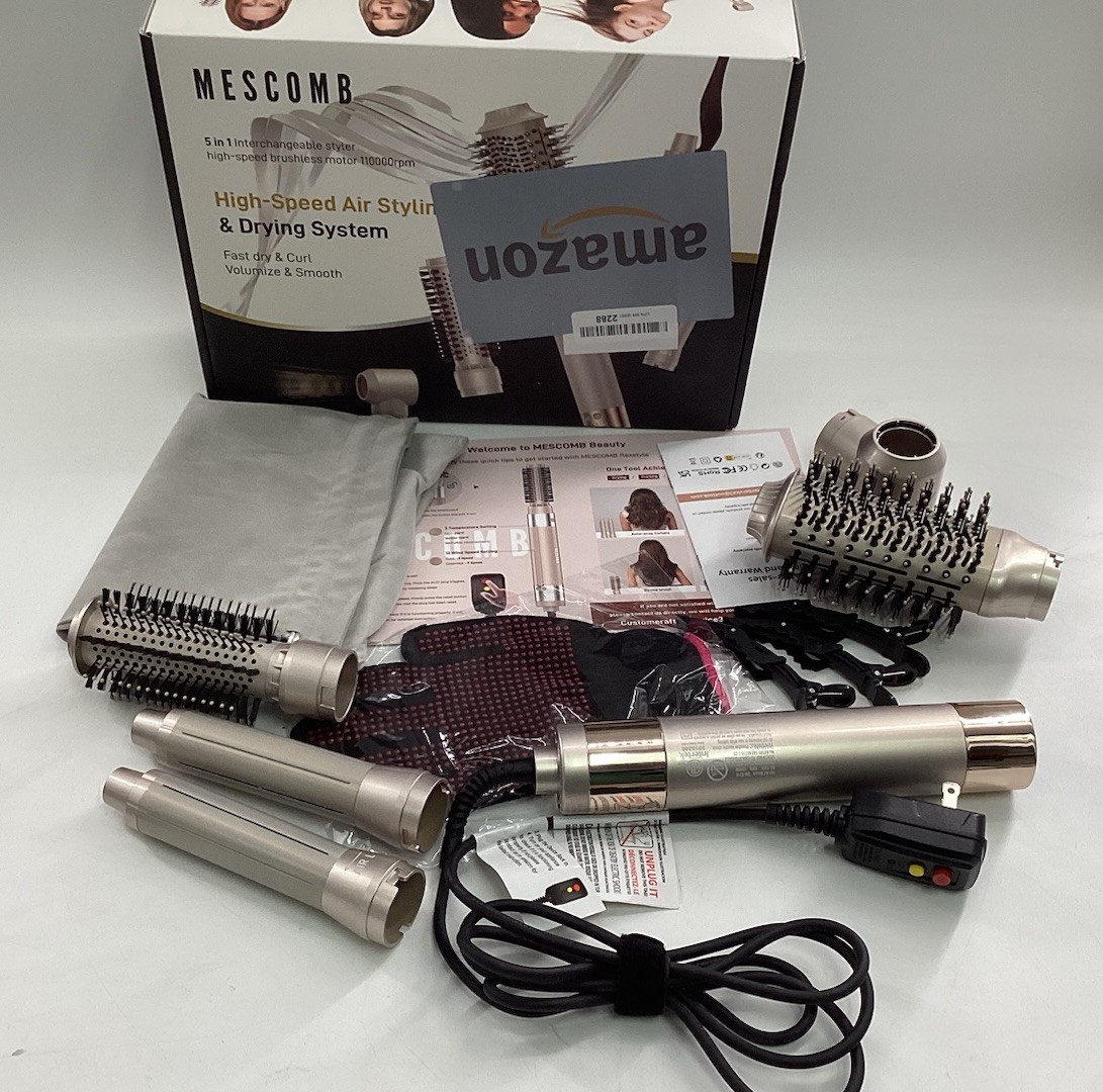 Mescomb 5 In 1 Interchangeable Styler High Speed Air Styling And Drying System