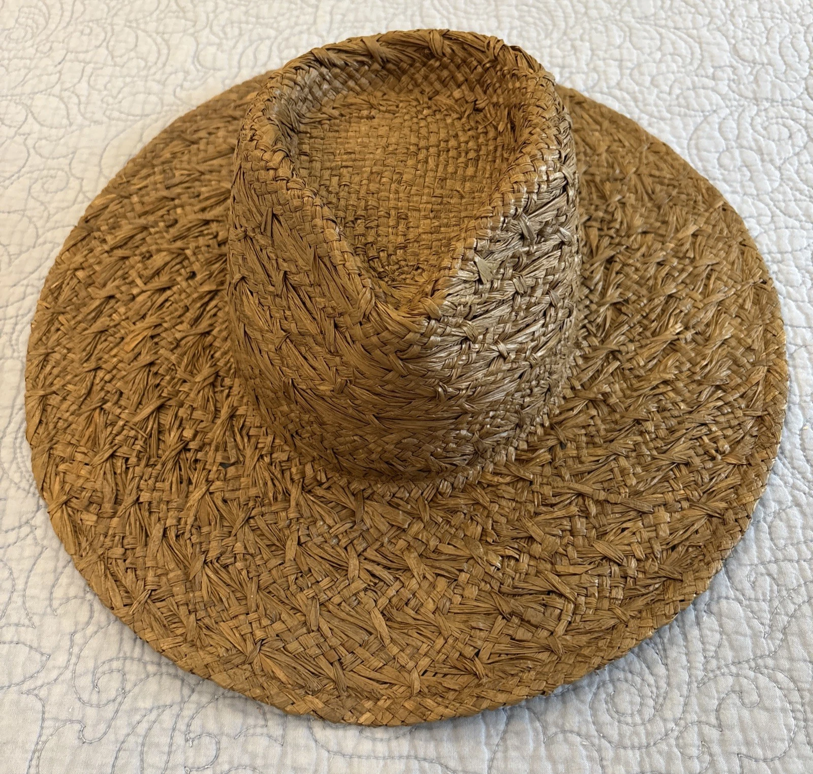 Wyeth Brown Straw Hat One Size New