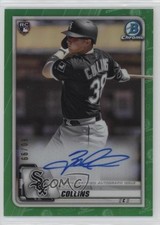 2020 Bowman Chrome Rookie Green Refractor 80/99 Zack Collins #CRA-ZC Auto 2a9