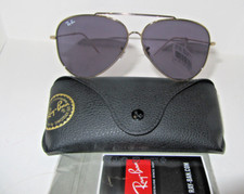 Ray-Ban Sunglasses RBR8010S Aviator reverse 001/69 Gold Violet NWT 203