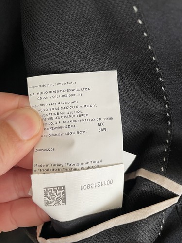 Hugo Boss Red Label Adrianus/Hilaro Black One Button Textured Tuxedo Suit 38R - Picture 8 of 13