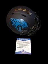 FRED TAYLOR SIGNED JACKSONVILLE JAGUARS ECLIPSE MINI HELMET NFL BECKETT RB 2
