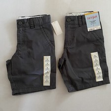Boys Shorts Sz 5 NWT Grey Cat  Jack Set Of 2 Adjustable Waist Easy Snap Closure