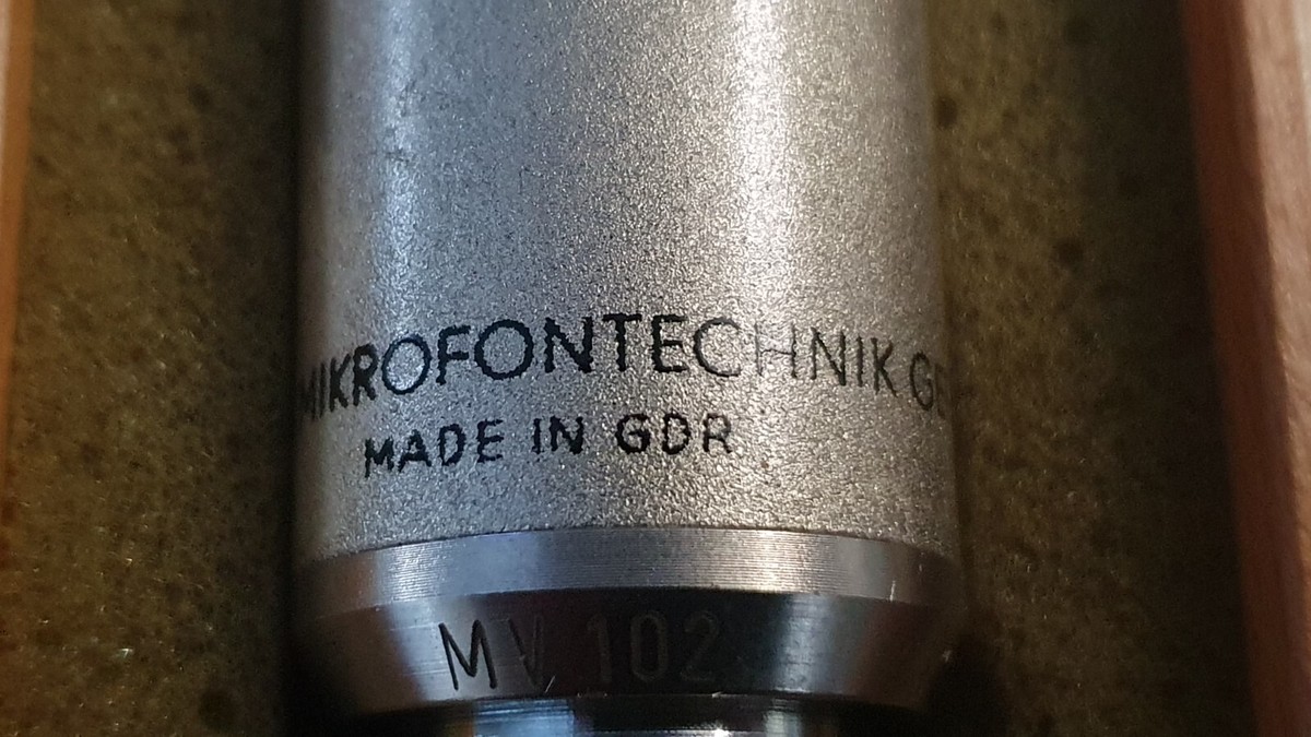 VINTAGE NEUMANN GEFELL FET CONDENSER MICROPHONE MV102 RFT+ VINTAGE NEUMANN GEFELL FET CONDENSER MICROPHONE MV102 RFT+