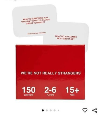 NEW We're Not Really Strangers Ice Breaker Card Game - Classic Edition