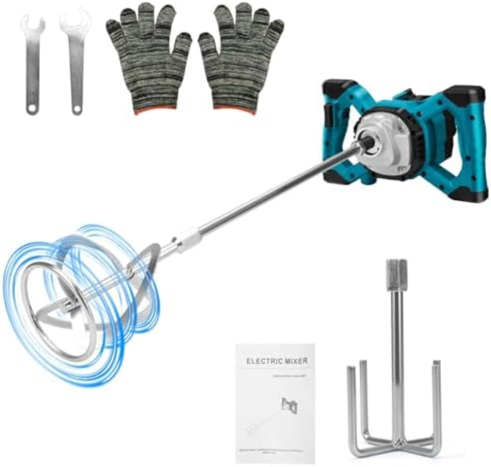 Miscelatore Elettrico 3200W Brushless per Cemento e Vernice - Compatibile Makita
