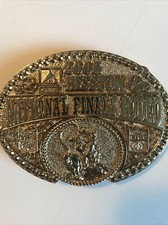 Hesston National Finals Rodeo 2005 Gold Dealer Incentive Belt Buckle NFR